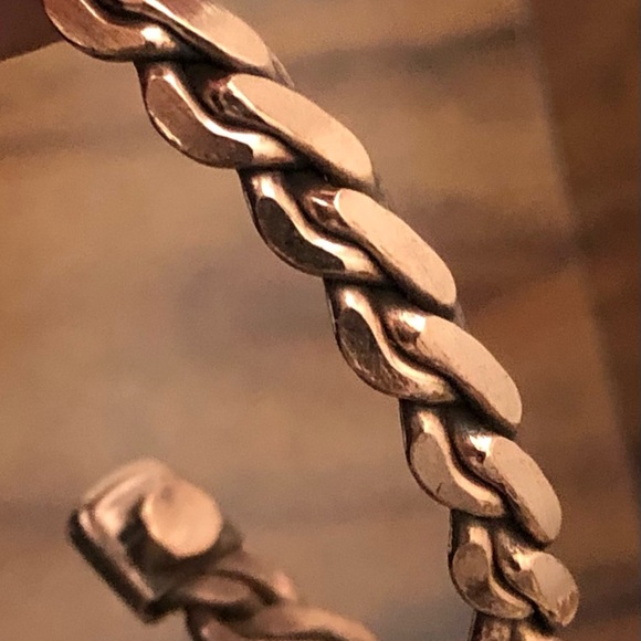 Pure Copper Heavy Twist Design Magnetic Bracelet Energy Cuff Bangle - Picture 4 of 4